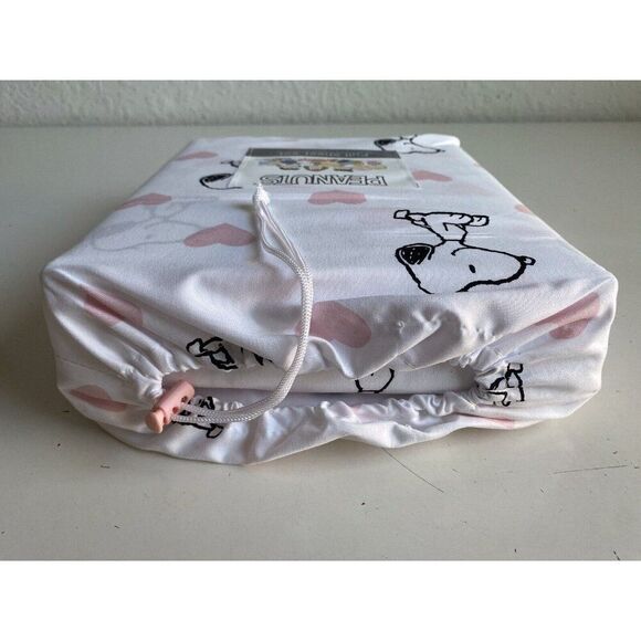 4 Pc Peanuts Snoopy Pink Hearts Valentines Day FULL Size Sheet Set Soft NEW - Picture 12 of 13